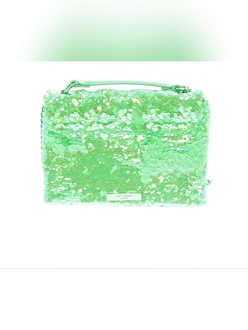 Kurt Geiger Neon Green Sequin Small/Medium Crossbody (NWOT)π - Picture 3 of 3